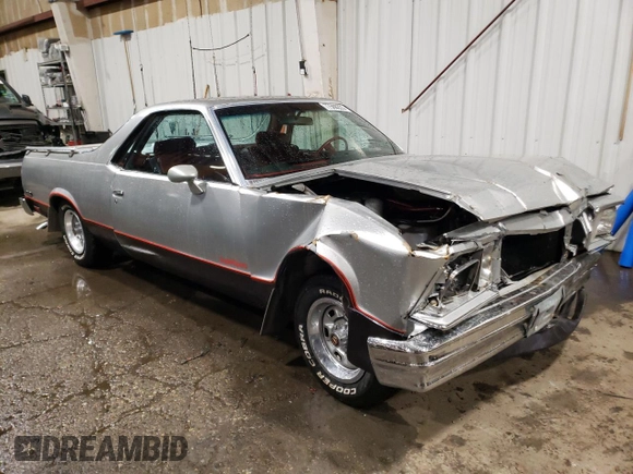 1979 Chevrolet El Camino z VIN 1W80H9K442233, wystawiony jako Copart lot #77508223 z przebiegiem 2 057 mil mil oraz Nie do naprawy • Non repairable. Historia ofert i sprzedaży dostępna na DreamBid. Obrazek 4.