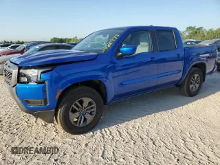 2025 Nissan Frontier SV with VIN 1N6ED1EJ4SN609256, listed as a Copart auction lot 51482495 with 2,154 mi miles and Salvage Title. Bid and sale history available at carsss.com. Image 1.