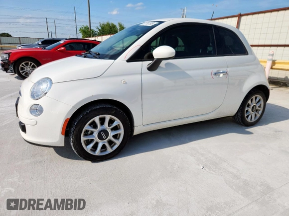 2017 FIAT 500 Pop with VIN 3C3CFFKR8HT561267, listed as a Copart auction lot 57788795 with 35,766 mi miles and Salvage title. Bid and sale history available at DreamBid. Image 1.