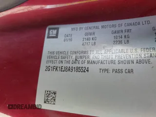 2010 Chevrolet Camaro 2SS z VIN 2G1FK1EJ8A9185524, wystawiony jako IAAI lot #42034608 z przebiegiem 156 545 mil mil oraz . Historia ofert i sprzedaży dostępna na DreamBid. Obrazek 9.
