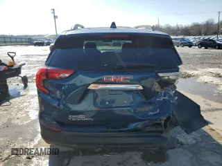 2020 GMC Terrain SLE with VIN 3GKALTEV4LL344105, listed as a Copart auction lot 87712415 with 73,079 mi miles and Salvage Title. Bid and sale history available at DreamBid. Image 6.