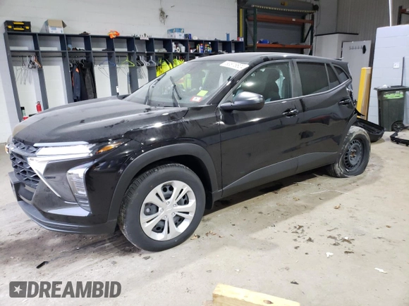 2025 Chevrolet Trax LS with VIN KL77LFEP0SC094524, listed as a Copart auction lot 83878824 with Not Provided miles and Salvage Title. Bid and sale history available at DreamBid. Image 1.