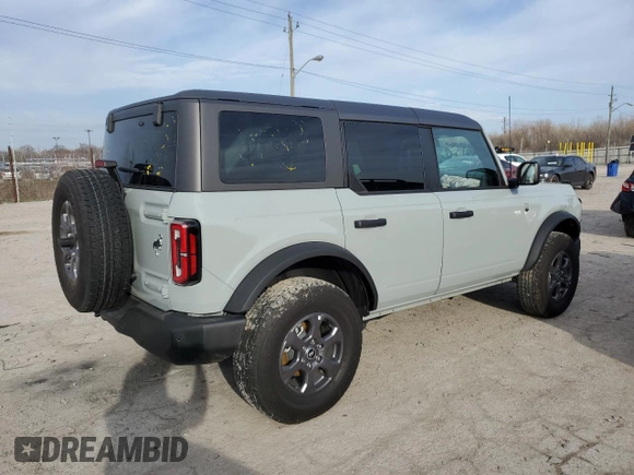 2024 Ford Bronco Big Bend с VIN 1FMDE7BH4RLB08451, выставлен на аукционе Copart как лот 49607475 с пробегом 3 569 миль миль и Списание • Salvage title. История ставок и продаж доступна на DreamBid. Изображение 3.