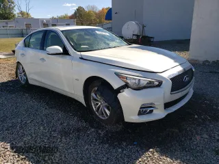 2017 Infiniti Q50 2.0t Sport with VIN JN1CV7AR3HM682433, listed as a Copart auction lot 74584124 with 69,467 mi miles and Salvage Title. Bid and sale history available at carsss.com. Image 4.
