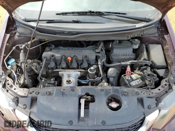 2014 Honda Civic LX with VIN 2HGFB2F57EH519196, listed as a Copart auction lot 53933895 with 297,351 mi miles and Salvage Title. Bid and sale history available at DreamBid. Image 11.