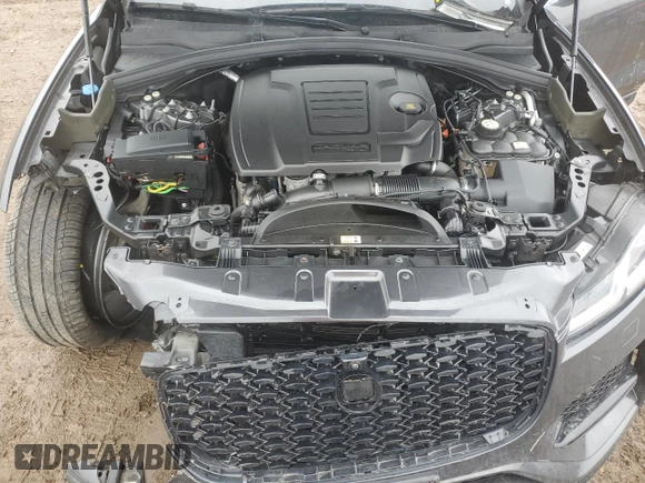 2021 Jaguar F-Pace S with VIN SADCJ2EX0MA681308, listed as a Copart auction lot 47428885 with 23,069 mi miles and Salvage title. Bid and sale history available at DreamBid. Image 13.