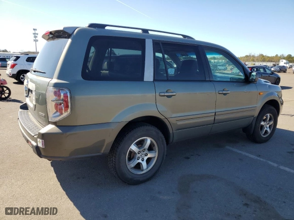 2007 Honda Pilot EX-L with VIN 5FNYF18517B016680, listed as a Copart auction lot 48534565 with 138,703 mi miles and Salvage Title. Bid and sale history available at carsss.com. Image 3.