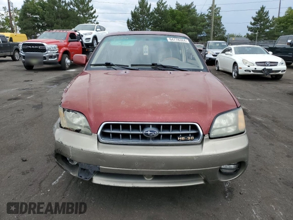 2003 Subaru Legacy Outback with VIN 4S3BE896337217280, listed as a Copart auction lot 64778324 with 226,801 mi miles and Salvage title. Bid and sale history available at DreamBid. Image 5.