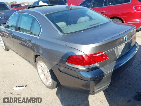 2006 BMW 7 Series 750Li with VIN WBAHN83506DT25188, listed as a IAAI auction lot 41599512 with 81,872 mi miles and . Bid and sale history available at carsss.com. Image 3.
