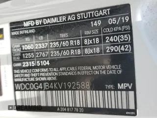 2019 Mercedes-Benz GLC 300 with VIN WDC0G4JB4KV192588, listed as a Copart auction lot 56736075 with 97,261 mi miles and Non repairable. Bid and sale history available at DreamBid. Image 13.