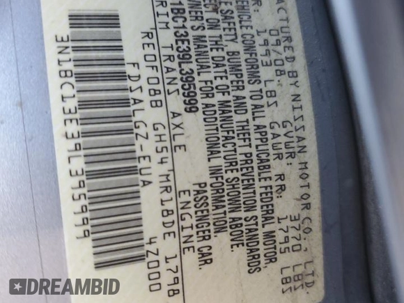 2009 Nissan Versa SL z VIN 3N1BC13E39L395999, wystawiony jako Copart lot #50225605 z przebiegiem 183 206 mil mil oraz Szkoda całkowita • Salvage title. Historia ofert i sprzedaży dostępna na DreamBid. Obrazek 15.