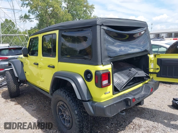 2023 Jeep Wrangler Sport with VIN 1C4HJXDG5PW693865, listed as a IAAI auction lot 40068881 with 12,149 mi miles and . Bid and sale history available at DreamBid. Image 3.