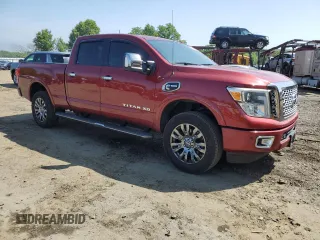2016 Nissan Titan XD Platinum Reserve with VIN 1N6BA1F42GN501231, listed as a Copart auction lot 55454804 with 93,407 mi miles and Salvage Title. Bid and sale history available at carsss.com. Image 4.