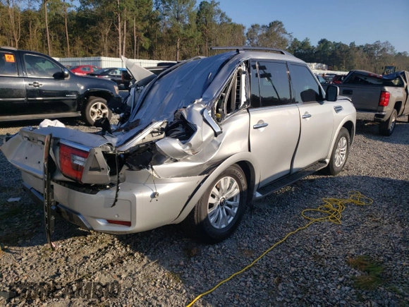 2023 Nissan Armada SV with VIN JN8AY2AC4P9181843, listed as a Copart auction lot 74783654 with 24,083 mi miles and Salvage Title. Bid and sale history available at carsss.com. Image 3.