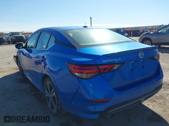 2020 Nissan Sentra SR with VIN 3N1AB8DVXLY313492, listed as a IAAI auction lot 41682275 with 33,024 mi miles and . Bid and sale history available at DreamBid. Image 3.