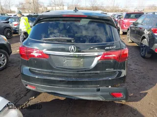 2014 Acura MDX with VIN 5FRYD3H21EB004595, listed as a IAAI auction lot 41653065 with 184,289 mi miles. Bid and sale history available at carsss.com. Image 16.