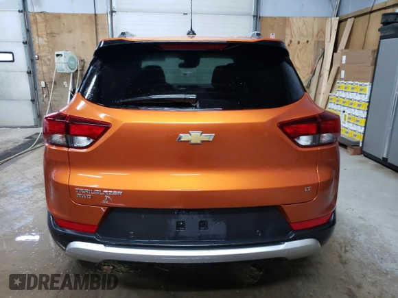2022 Chevrolet TrailBlazer LT with VIN KL79MRSL4NB090625, listed as a Copart auction lot 56921404 with 25,406 mi miles and Salvage Title. Bid and sale history available at DreamBid. Image 6.