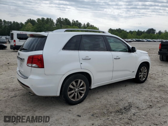 2013 Kia Sorento SX with VIN 5XYKWDA20DG395456, listed as a Copart auction lot 58751035 with 147,850 mi miles and Clean title. Bid and sale history available at DreamBid. Image 3.