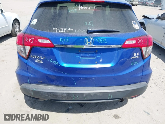 2020 Honda HR-V EX with VIN 3CZRU6H57LM704948, listed as a IAAI auction lot 41876428 with 84,786 mi miles. Bid and sale history available at carsss.com. Image 16.