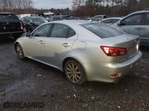 2007 Lexus IS 250 with VIN JTHCK262772008783, listed as a IAAI auction lot 41039305 with 233,934 mi miles. Bid and sale history available at carsss.com. Image 3.