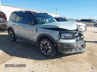 2021 Ford Bronco Sport Outer Banks z VIN 3FMCR9C63MRA26861, wystawiony jako IAAI lot #41808948 z przebiegiem 88 256 mil mil oraz . Historia ofert i sprzedaży dostępna na DreamBid. Obrazek 1.