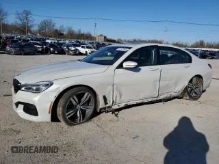 2017 BMW 7 Series 750i with VIN WBA7F0C39HGM22030, listed as a Copart auction lot 87127484 with 110,634 mi miles and Salvage Title. Bid and sale history available at carsss.com. Image 1.