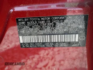 2014 Lexus IS 250 z VIN JTHBF1D27E5002555, wystawiony jako Copart lot #54317715 z przebiegiem 211 277 mil mil oraz Szkoda całkowita • Salvage title. Historia ofert i sprzedaży dostępna na DreamBid. Obrazek 12.