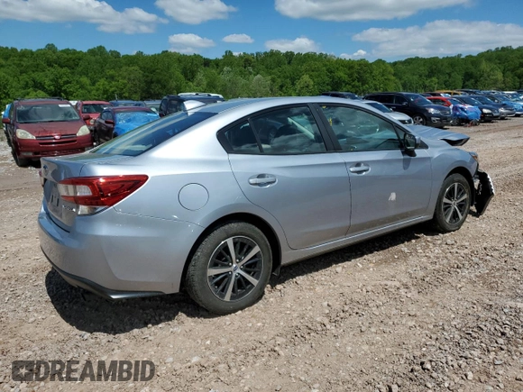 2022 Subaru Impreza Premium with VIN 4S3GKAD61N3604868, listed as a Copart auction lot 55818675 with Not provided miles and Salvage title. Bid and sale history available at DreamBid. Image 3.