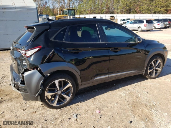2021 Hyundai Kona Ultimate with VIN KM8K5CA50MU728806, listed as a Copart auction lot 86203574 with 40,654 mi miles and Salvage Title. Bid and sale history available at carsss.com. Image 3.