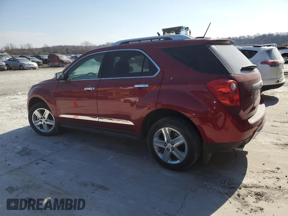 2015 Chevrolet Equinox LTZ with VIN 2GNFLDE35F6376485, listed as a Copart auction lot 84843844 with 80,530 mi miles and Salvage Title. Bid and sale history available at carsss.com. Image 2.