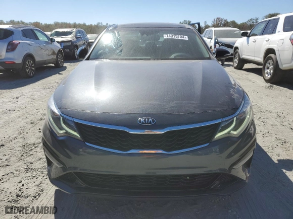 2020 Kia Optima SE with VIN 5XXGT4L33LG445791, listed as a Copart auction lot 74915704 with 84,367 mi miles and Salvage Title. Bid and sale history available at carsss.com. Image 5.