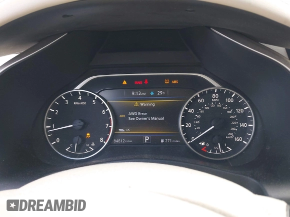2017 Nissan Murano Platinum z VIN 5N1AZ2MH1HN183747, wystawiony jako IAAI lot #41595423 z przebiegiem 84 812 mil mil oraz . Historia ofert i sprzedaży dostępna na DreamBid. Obrazek 7.