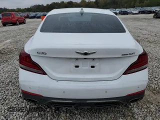 2019 Genesis G70 3.3T Advanced with VIN KMTG34LE6KU014762, listed as a Copart auction lot 79920954 with 143,211 mi miles and Salvage Title. Bid and sale history available at carsss.com. Image 6.