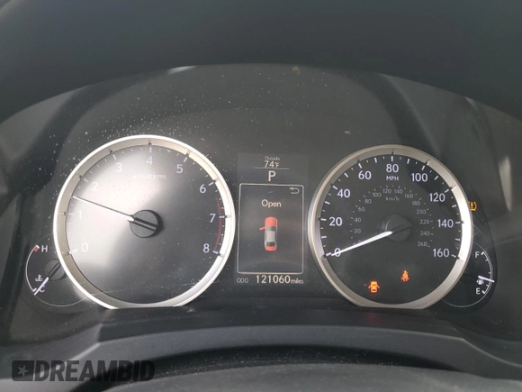 2015 Lexus IS 250 with VIN JTHBF1D20F5049315, listed as a Copart auction lot 50837935 with 121,060 mi miles and Salvage Title. Bid and sale history available at carsss.com. Image 9.