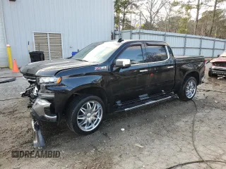 2021 Chevrolet Silverado 1500 LTZ with VIN 3GCUYGED2MG400206, listed as a Copart auction lot 44011685 with 52,249 mi miles and Salvage Title. Bid and sale history available at DreamBid. Image 1.