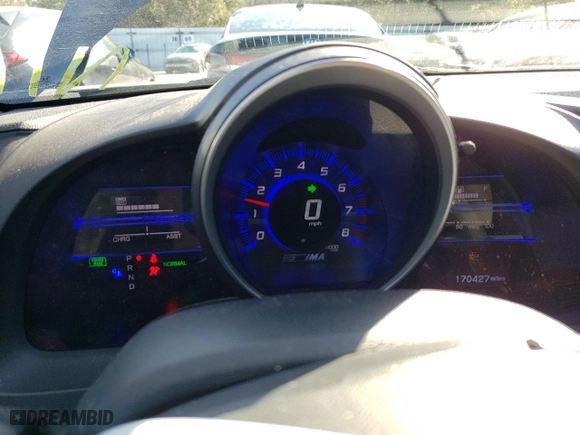 2013 Honda CR-Z with VIN JHMZF1D49DS001200, listed as a Copart auction lot 43457585 with 170,427 mi miles and Salvage Title. Bid and sale history available at carsss.com. Image 9.