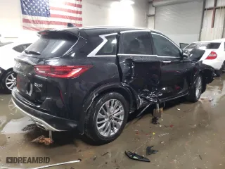 2024 Infiniti QX50 LUXE with VIN 3PCAJ5BB3RF105031, listed as a Copart auction lot 89322605 with 12,009 mi miles and Salvage Title. Bid and sale history available at carsss.com. Image 3.