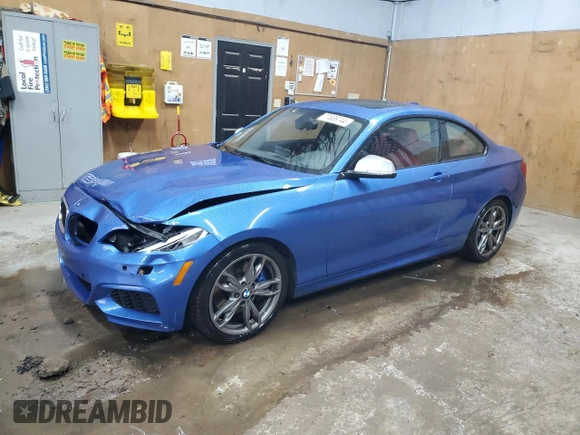 2015 BMW 2 Series M235i xDrive with VIN WBA1J9C59FV371308, listed as a Copart auction lot 77836744 with 89,334 mi miles and Clean Title. Bid and sale history available at carsss.com. Image 1.