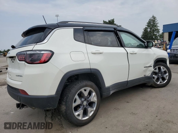 2021 Jeep Compass Limited z VIN 3C4NJDCB0MT547365, wystawiony jako Copart lot #60162625 z przebiegiem 48 180 mil mil oraz Nie do naprawy • Non repairable. Historia ofert i sprzedaży dostępna na DreamBid. Obrazek 3.