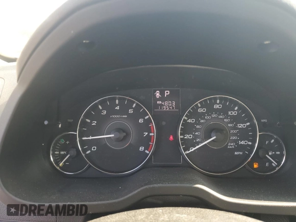 2012 Subaru Legacy Premium with VIN 4S3BMCC6XC3021875, listed as a Copart auction lot 59679805 with 119,547 mi miles and Salvage title. Bid and sale history available at DreamBid. Image 9.