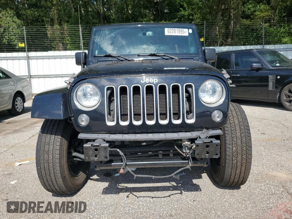 2016 Jeep Wrangler Unlimited Sahara z VIN 1C4BJWEG3GL115814, wystawiony jako Copart lot #62281895 z przebiegiem 75 039 mil mil oraz Szkoda całkowita • Salvage title. Historia ofert i sprzedaży dostępna na DreamBid. Obrazek 5.