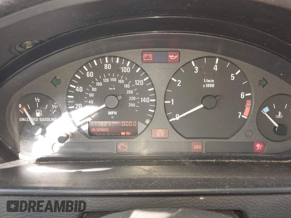 1998 BMW 3 Series 318tiA with VIN WBACG8321WKC84286, listed as a IAAI auction lot 41789161 with 177,827 mi miles. Bid and sale history available at carsss.com. Image 7.