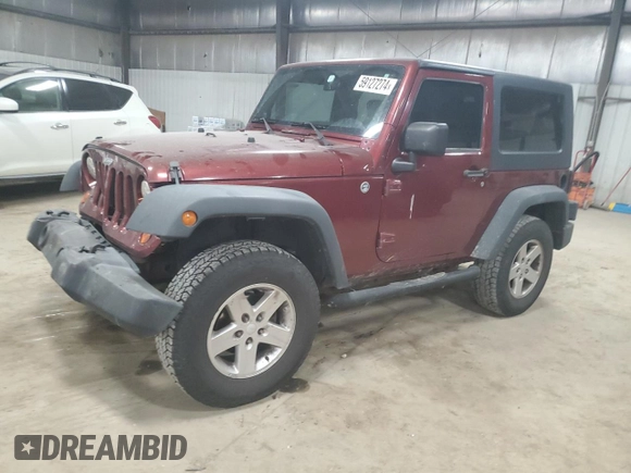 2008 Jeep Wrangler X with VIN 1J4FA24178L598825, listed as a Copart auction lot 59127274 with 189,899 mi miles and Salvage Title. Bid and sale history available at DreamBid. Image 1.