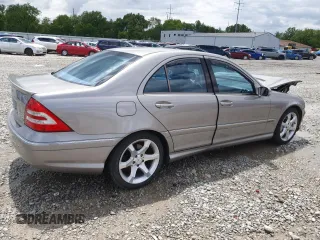 2007 Mercedes-Benz C 230 Sport with VIN WDBRF52H77E026905, listed as a Copart auction lot 58012235 with 148,975 mi miles and Salvage title. Bid and sale history available at DreamBid. Image 3.