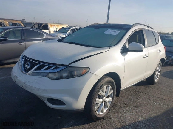 2012 Nissan Murano S with VIN JN8AZ1MU5CW102932, listed as a IAAI auction lot 40895504 with 119,837 mi miles. Bid and sale history available at carsss.com. Image 2.