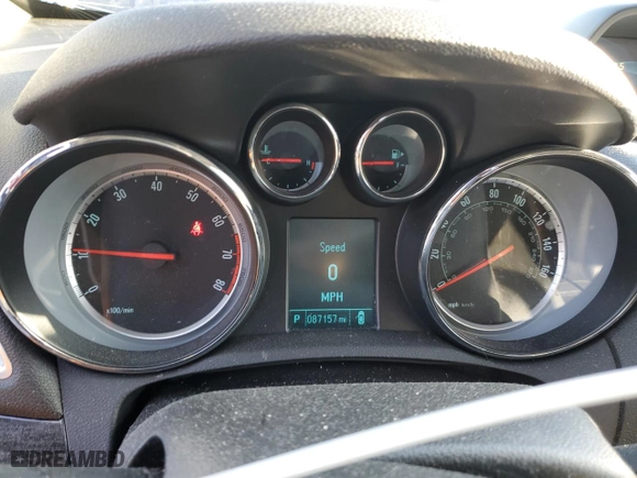2016 Buick Encore Leather with VIN KL4CJCSB5GB548160, listed as a Copart auction lot 85814974 with 87,157 mi miles and Salvage Title. Bid and sale history available at carsss.com. Image 9.