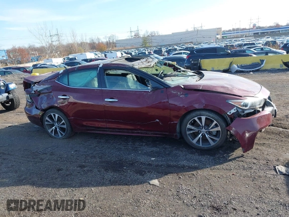 2017 Nissan Maxima SV with VIN 1N4AA6AP1HC392535, listed as a IAAI auction lot 40937768 with 37,223 mi miles. Bid and sale history available at carsss.com. Image 13.