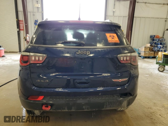 2019 Jeep Compass Trailhawk with VIN 3C4NJDDB9KT627579, listed as a Copart auction lot 53621395 with 66,535 mi miles and Clean Title. Bid and sale history available at DreamBid. Image 6.