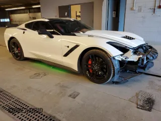 2015 Chevrolet Corvette Z51 3LT with VIN 1G1YM2D76F5121243, listed as a Copart auction lot 77262174 with 47,397 mi miles and Salvage title. Bid and sale history available at DreamBid. Image 4.