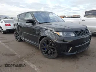 2016 Land Rover Range Rover Sport SVR with VIN SALWZ2EF2GA543128, listed as a IAAI auction lot 41157697 with 30,459 mi miles and . Bid and sale history available at DreamBid. Image 1.